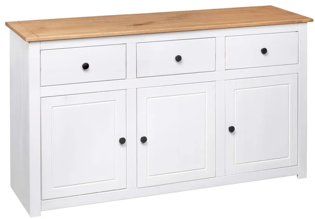 vidaXL Μπουφές Λευκός 135 x 40 x 80 εκ. από Ξύλο Πεύκου Σειρά Panama