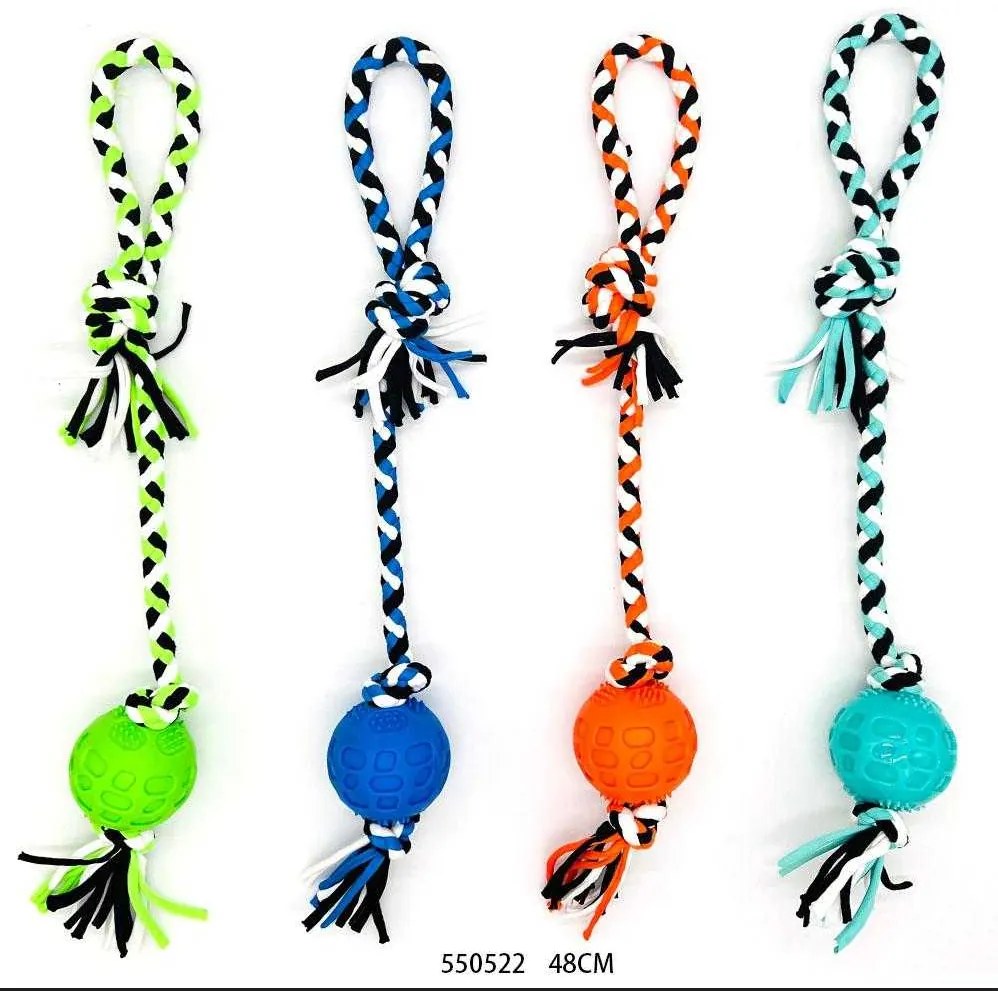 Υφασμάτινο παιχνίδι σκύλου με μπάλα - 48cm - 12pcs - 550522