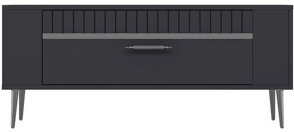 Έπιπλο Τηλεόρασης Retrolp 475OLV2970 120x26,4x48,2cm Anthracite-Silver