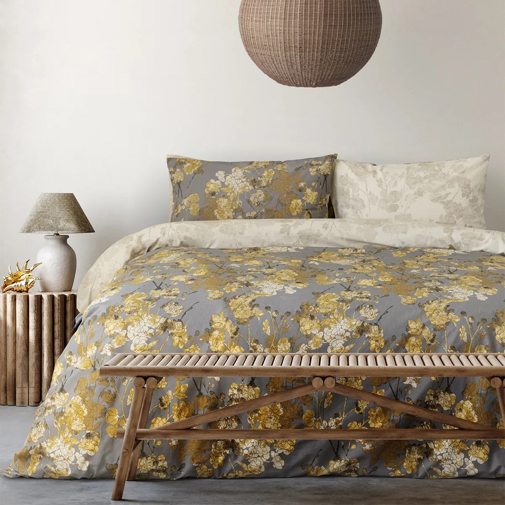 Παπλωματοθήκη Μονή (Σετ 165x245) 2 Όψεων Kocoon Lafelia Gold
