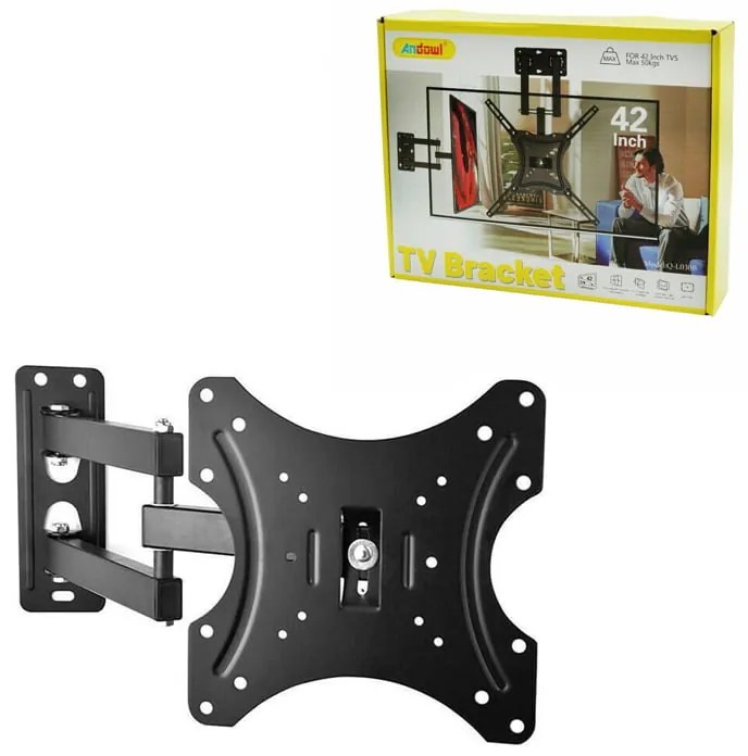 Andowl Q-L030B Βάση Τηλεόρασης Τοίχου με Βραχίονα έως 42&quot; και 50kg 14-42Inch - TV Stand Wall Mount Bracket