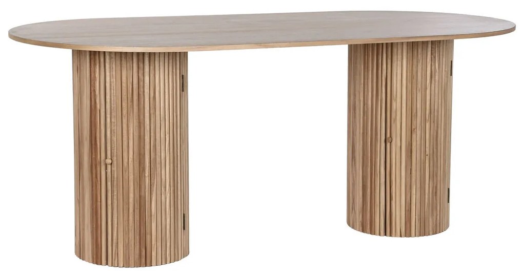 Τραπεζαρία Home ESPRIT Φυσικό Ξυλο παουλόβνια Ξύλο MDF 180 x 90 x 75 cm