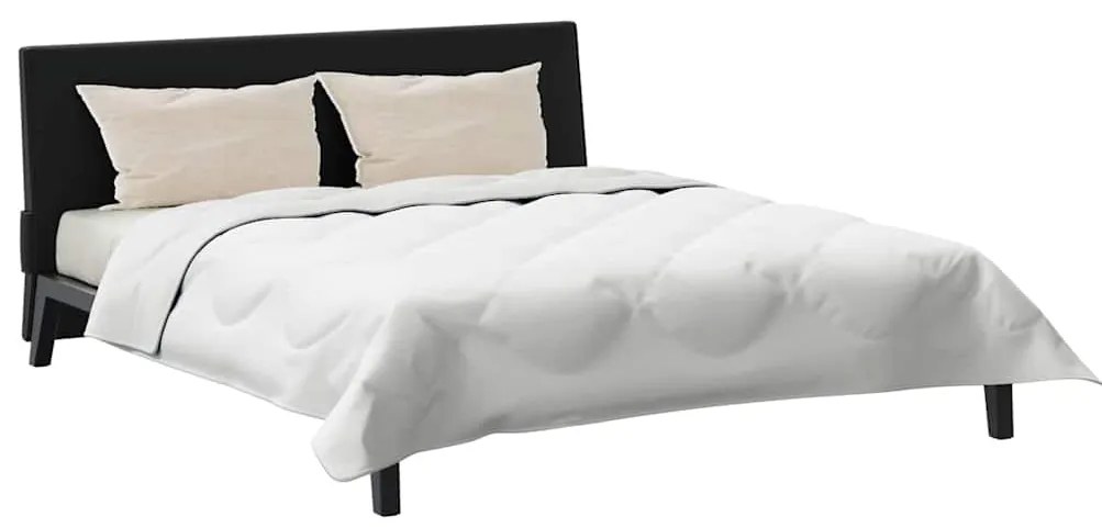 vidaXL Σετ Κουβέρτας με μαξιλάρι 3 pcs Λευκό 240 x 220 cm Μικροΐνες