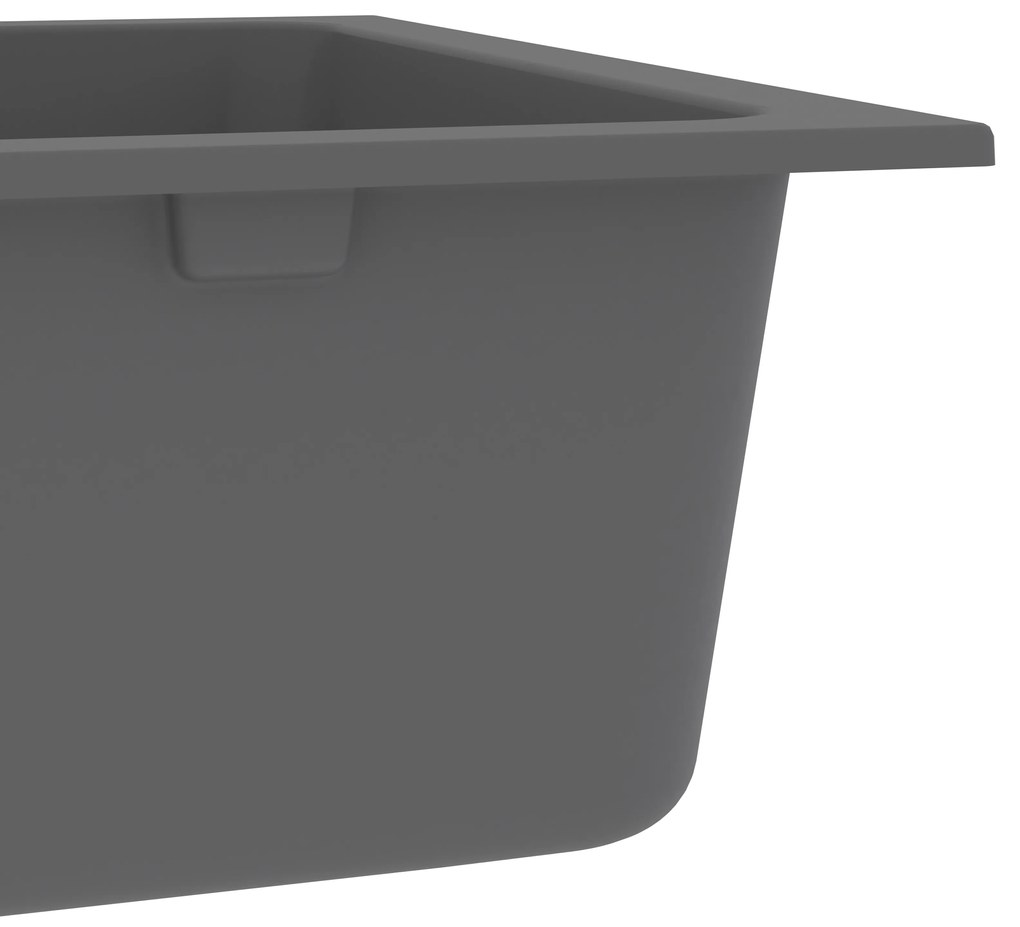 vidaXL Βρύση Κουζίνας Γκρι 760x480x184 εκ. Γρανίτης