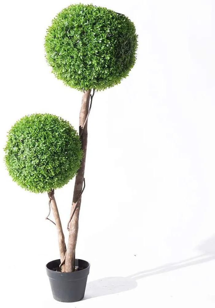 Τεχνητό Δέντρο Πυξάρι Διπλό 4680-6 120cm Green Supergreens Πολυαιθυλένιο