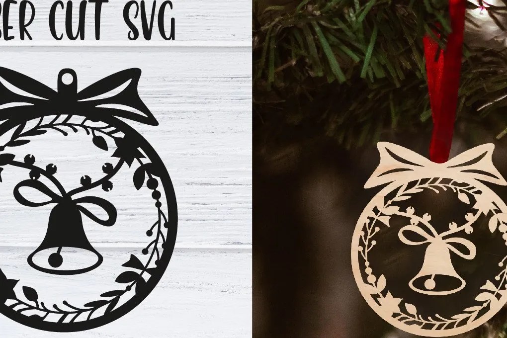 Σετ των 3 Intra απο ξύλο plywood 3mm-4mm πάχος Χριστουγεννιάτικο Στολίδι | Δίασταση 8x8 cm INTRAFABR-37985581