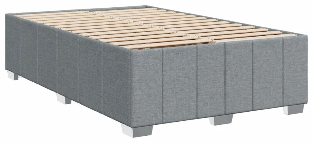 ΚΡΕΒΑΤΙ BOXSPRING ΜΕ ΣΤΡΩΜΑ ΑΝΟΙΧΤΟ ΓΚΡΙ 120X190 ΕΚ. ΥΦΑΣΜΑΤΙΝΟ 3289321