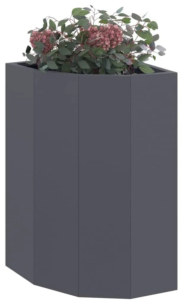 vidaXL Γωνιακό Ροδόδεντρο Ανθρακί 30 x 30 x 50 cm Ατσάλι