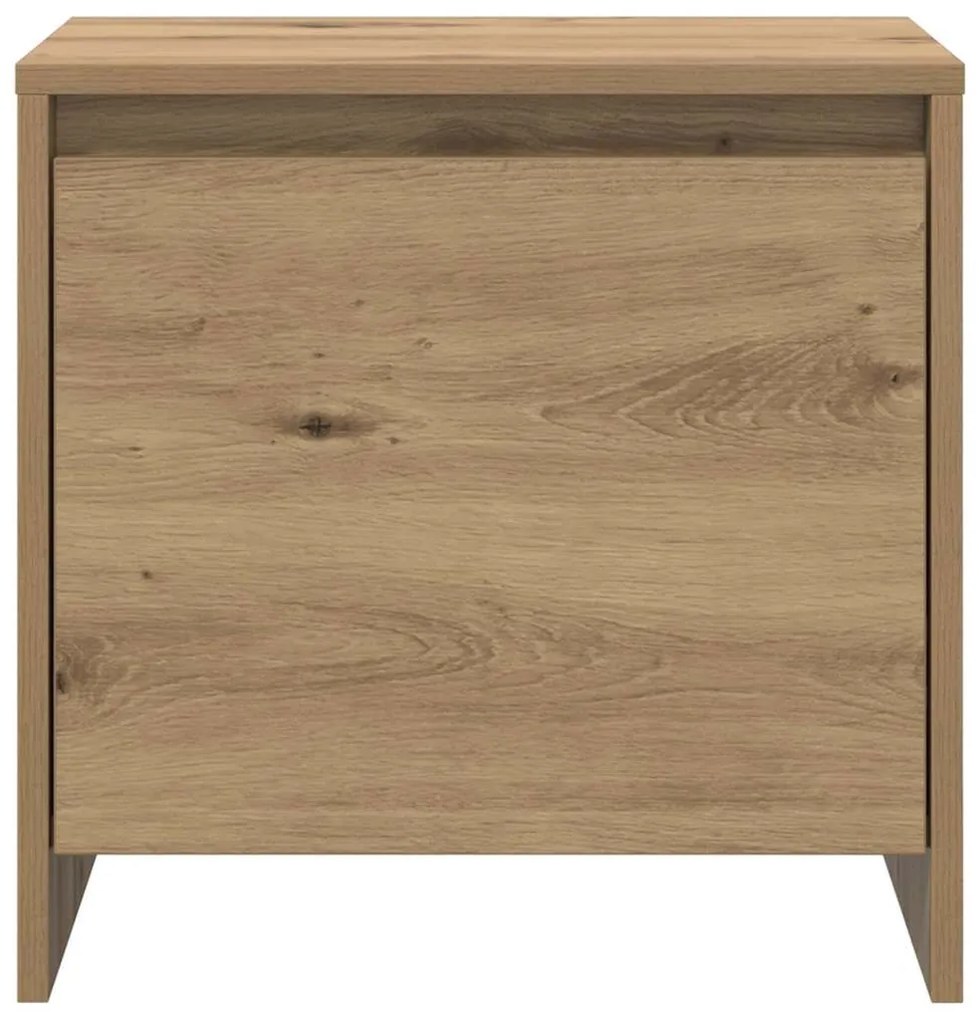 vidaXL Κομοδίνο artisan δρυς 45 x 34 x 44.5 εκ Επεξεργασμένο ξύλο