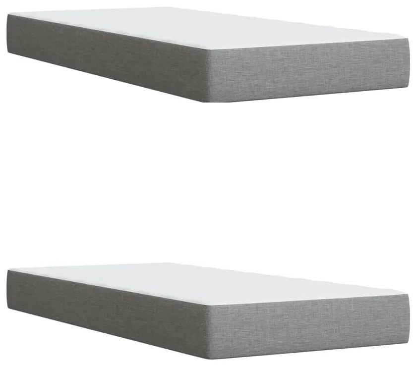 ΚΡΕΒΑΤΙ BOXSPRING ΜΕ ΣΤΡΩΜΑ ΑΝΟΙΧΤΟ ΓΚΡΙ 200X200 ΕΚ. ΥΦΑΣΜΑΤΙΝΟ 3285988