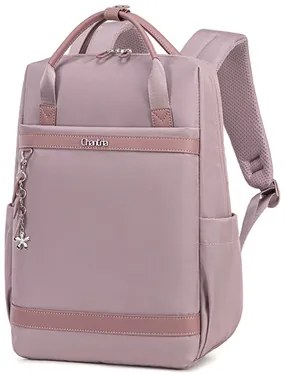 CHANTRIA γυναικεία τσάντα πλάτης CB00639 με θήκη laptop 14", 12.5L, μωβ