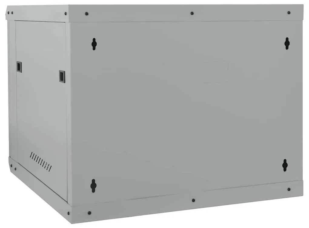vidaXL Ντουλάπα δικτύου με αποθήκευση Γκρι 60 x 60 x 50 εκ Ατσάλι