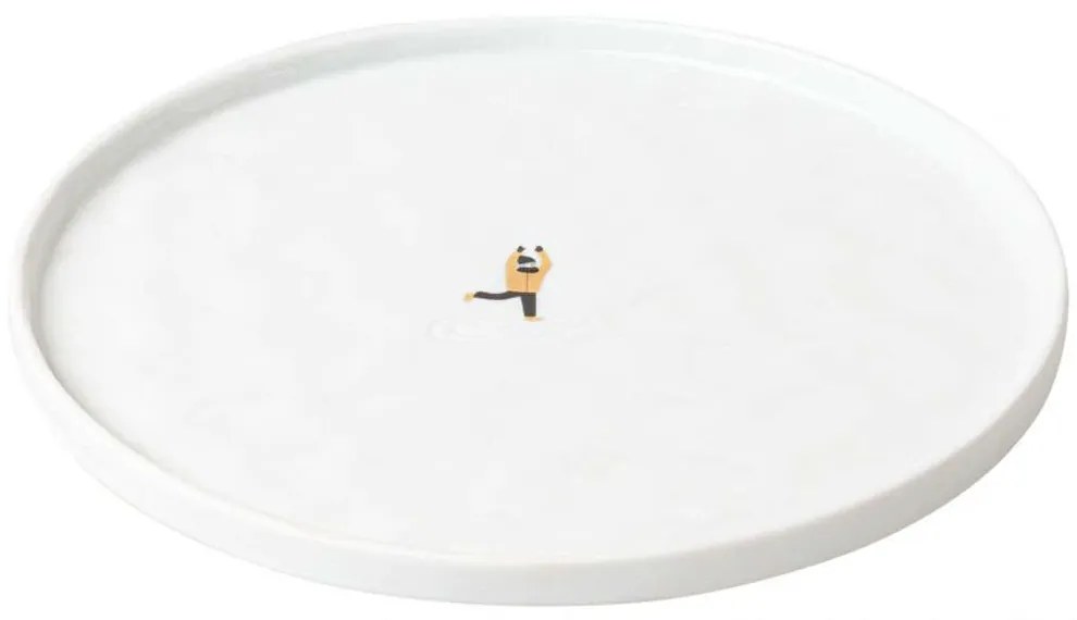 Πιάτο Ρηχό Ice Scating RD0092533 Φ22x1,2cm Multi-White Raeder Πορσελάνη