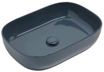 Scarabeo Glam Eπικαθήμενος Νιπτήρας Πορσελάνης 56x39 εκ Ocean Glossy