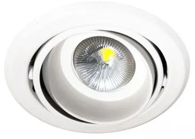 Χωνευτό Σποτ Φωτιστικό Ψευδοροφής Downlight LED 42W Διπλή Περιστροφή 4000Κ Φ19,5cm Dos 195-G Interlight 19482 Ασημί