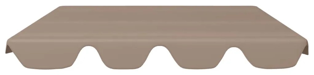 vidaXL Πανί Ανταλλακτικό για Κούνια Κήπου Taupe 150/130 x 70/105 εκ.