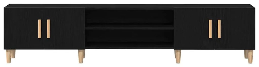 vidaXL Ντουλάπι Τηλεόρασης Μαύρη δρυς 180 x 31.5 x 40 εκ.