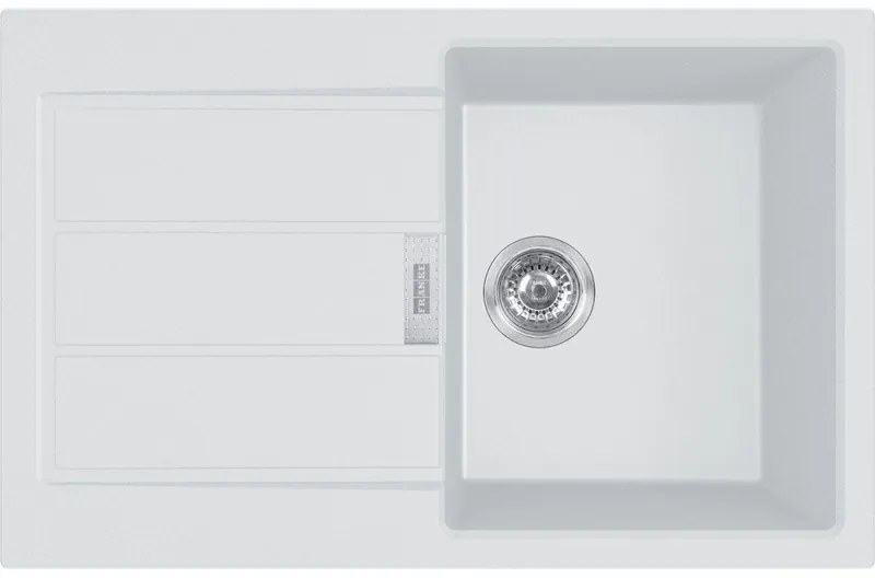 Franke Sirius 2.0 611-78 (500) Αντιστρεφόμενος Polar White Tectonite Νεροχύτης 45cm