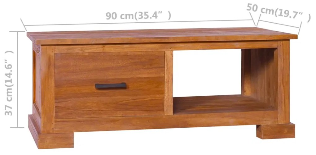 ΈΠΙΠΛΟ ΤΗΛΕΟΡΑΣΗΣ 90 X 50 X 37 ΕΚ. ΑΠΟ ΜΑΣΙΦ ΞΥΛΟ TEAK 289082