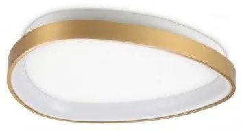 Πλαφονιέρα Φωτιστικό Οροφής On-Off LED 23W IP20 3000K Gemini Ideal Lux 328034 Ορείχαλκος