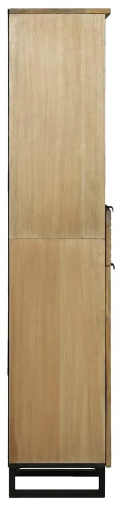 vidaXL Ντουλάπα Μπάνιου Καφέ 38 x 33 x 160 εκ. Μασίφ ξύλο μάνγκο