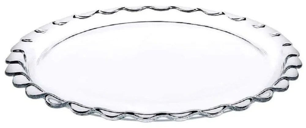Πιατέλα Σερβιρίσματος Petite Patisserie SP10673G1 Φ26,4x1,4cm Clear Espiel Glass