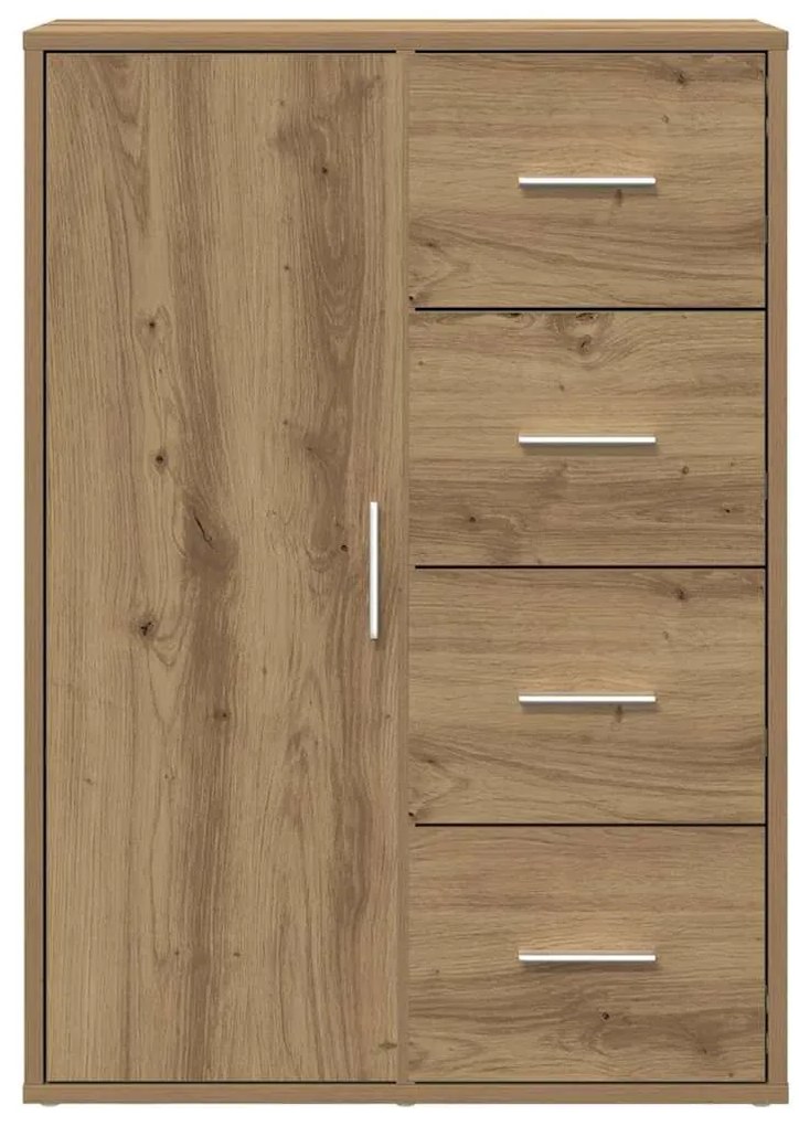 vidaXL Πλαϊνό γραφείο artisan δρυς 60 x 31 x 84 εκ. Επεξεργασμένο ξύλο