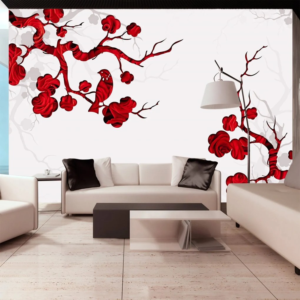 Φωτοταπετσαρία - Red bush 250x175