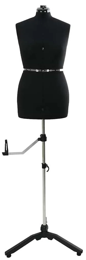 vidaXL Ρυθμιζόμενη Φόρμα Φορέματος Γυναικεία Μαύρο m Βελούδο