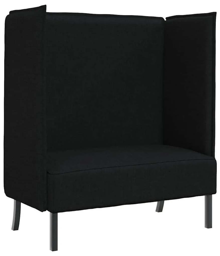 vidaXL Καναπές Υψηλής Πλάτης Μαύρο 109 x 56 x 121 εκ. ύφασμα