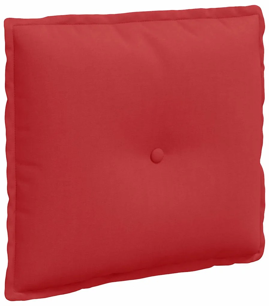 vidaXL Μαξιλάρι Πλάτης Κόκκινο 50 x 19 x 45 εκ ύφασμα