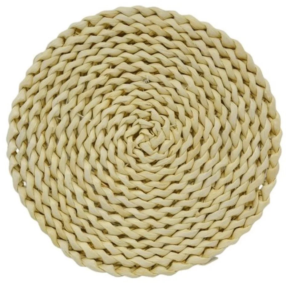 Σουπλά Ψαθινό Στρογγυλό 830817 22x22x1cm Natural Ankor Mat