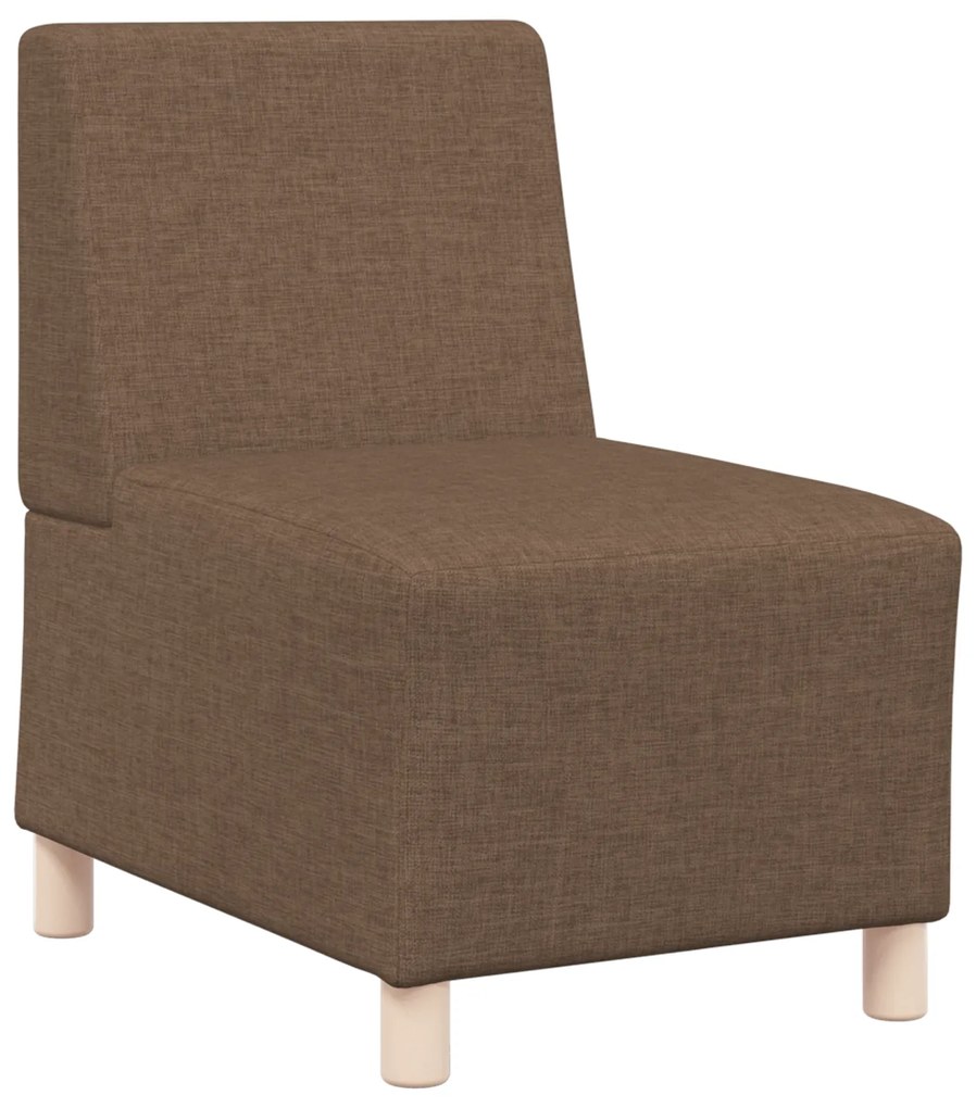 vidaXL Καθίσμα Σαλονιού 2 pcs Καφέ 55 x 74 x 82 εκ. ύφασμα