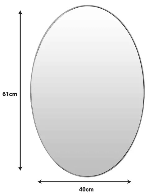 Καθρέπτης Eggo Inart σε χρυσή απόχρωση 61x40.6x0.9εκ (1 τεμάχια)