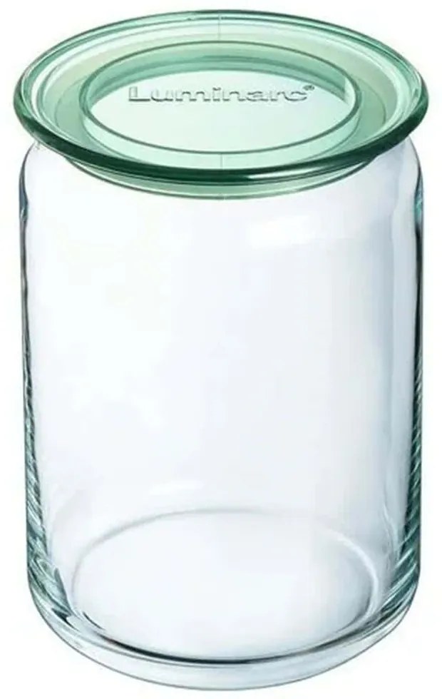 Δοχείο Αποθήκευσης Pure V6219 1lt Clear-Green Luminarc Γυαλί