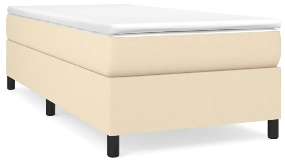 ΚΡΕΒΑΤΙ BOXSPRING ΜΕ ΣΤΡΩΜΑ ΚΡΕΜ 80 X 200 ΕΚ. ΥΦΑΣΜΑΤΙΝΟ 3144380