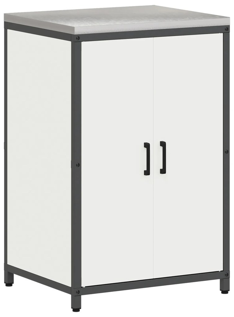 vidaXL Σετ Αποθήκευσης Κουζίνας με ράφι 2 pcs Λευκό 150 x 50 x 92 εκ.