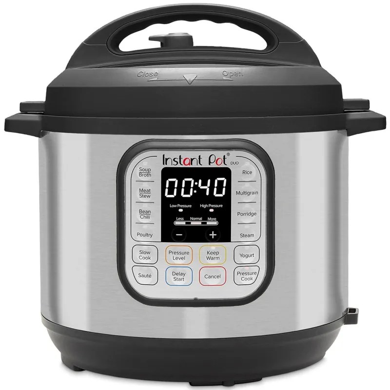 Πολυμάγειρας  Instant Pot Duo 8 113006101, 1200W, 7,6 l, 13 προγράμματα, Για 8-12 μερίδες, Λειτουργία ρύθμισης και λήξεως, Ασημί