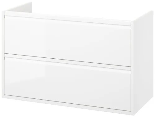 ANGSJON βάση νιπτήρα με συρτάρια/γυαλιστερό, 100x48x63 cm 105.350.92