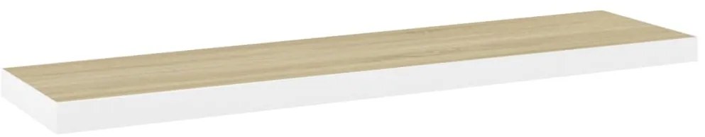 vidaXL Ράφια Τοίχου 4 τεμ. Δρυς / Λευκά 90 x 23,5 x 3,8 εκ. από MDF