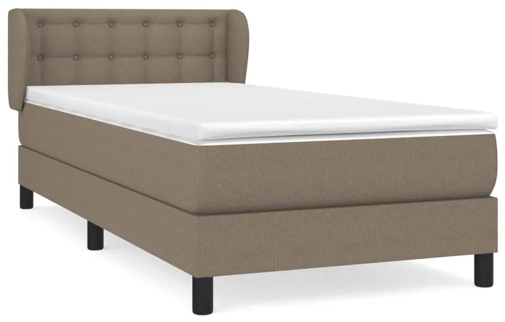 ΚΡΕΒΑΤΙ BOXSPRING ΜΕ ΣΤΡΩΜΑ TAUPE 80X200 ΕΚ. ΥΦΑΣΜΑΤΙΝΟ 3126521