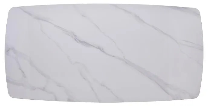 Τραπέζι Viano sintered stone ανοιχτό γκρι-μαύρο 176x85x75εκ 176x85x75 εκ.