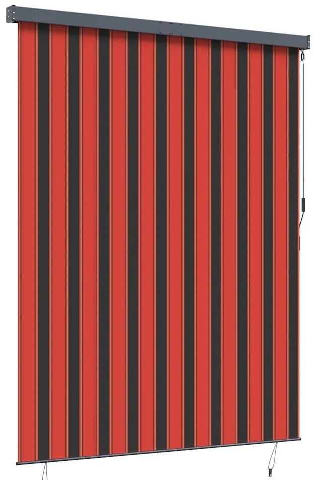 vidaXL Ρόλερ Πορτοκαλί και Καφέ 200 x 250 εκ. Ύφασμα και Αλουμίνιο