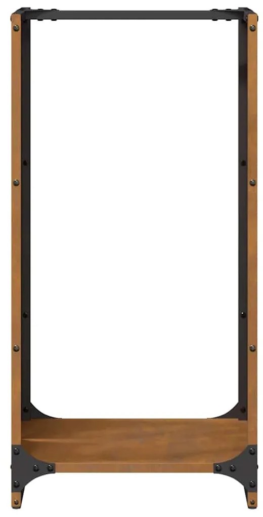 vidaXL Ράφι για καυσόξυλα 40x30x80 cm Ατσάλι σκληρυθέν στον αέρα