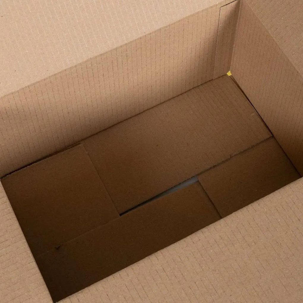 vidaXL Πτυσσόμενο Κουτί 50 pcs Καφέ 35 x 24 x 15 εκ. Χαρτόνι