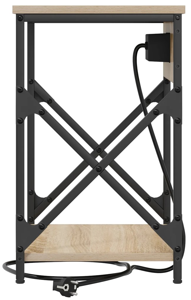 vidaXL Κομοδίνο Sonoma Δρυς 41 x 31 x 51 εκ. Επεξεργασμένο ξύλο