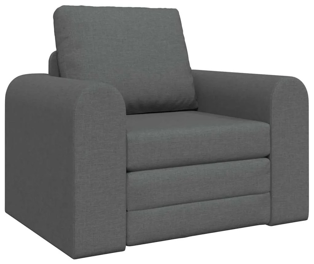 vidaXL Καναπές Κρεβάτι 2 σε 1 Σκούρος Γκρι 98x71x83 εκ. Ύφασμα
