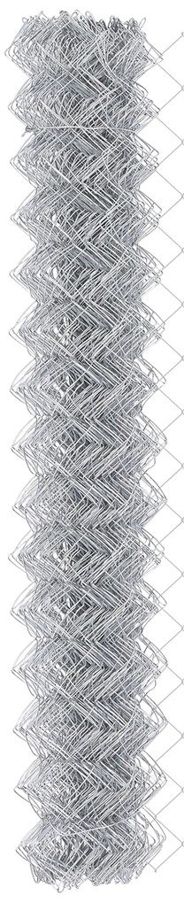 vidaXL Σετ Στύλων Φράχτη Ασημί 10 x 1.4 μ