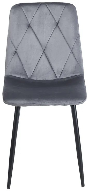 EVA GREY VELVET ΥΦΑΣΜΑ ΚΑΡΕΚΛΑ ΜΕΤΑΛΛΙΚΗ