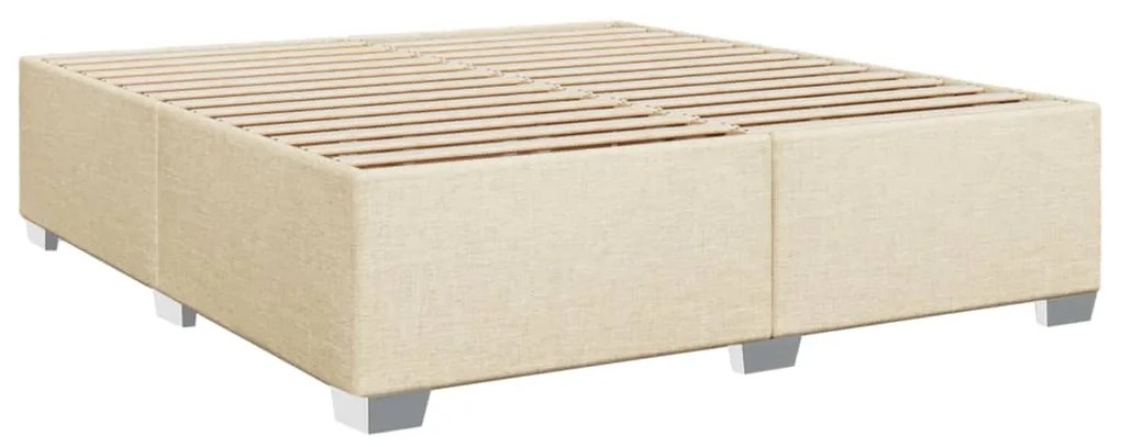 ΚΡΕΒΑΤΙ BOXSPRING ΜΕ ΣΤΡΩΜΑ ΚΡΕΜ 200X200 ΕΚ. ΥΦΑΣΜΑΤΙΝΟ 3288314